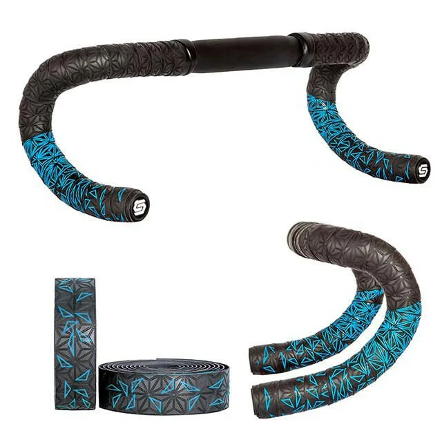 1 pair  New Road Bicycle Double-Color Chrysanthemum Pattern Bar Tape EVA/PU oft Anti-Vibration Wrap Tape Durable Bartape 2150mm