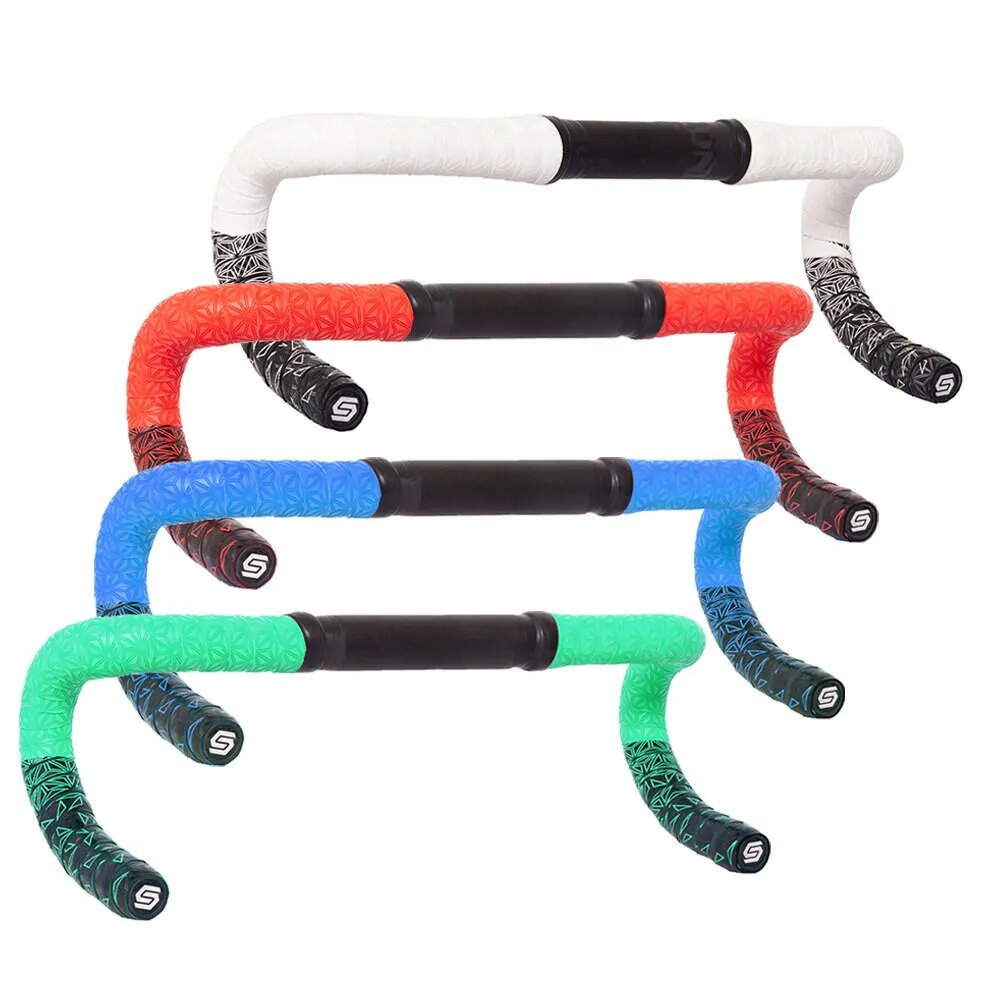 1 pair  New Road Bicycle Double-Color Chrysanthemum Pattern Bar Tape EVA/PU oft Anti-Vibration Wrap Tape Durable Bartape 2150mm