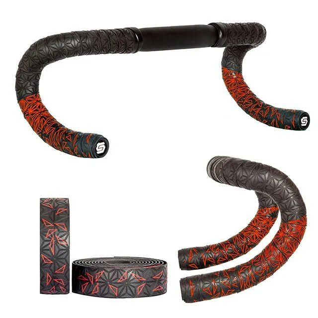 1 pair  New Road Bicycle Double-Color Chrysanthemum Pattern Bar Tape EVA/PU oft Anti-Vibration Wrap Tape Durable Bartape 2150mm