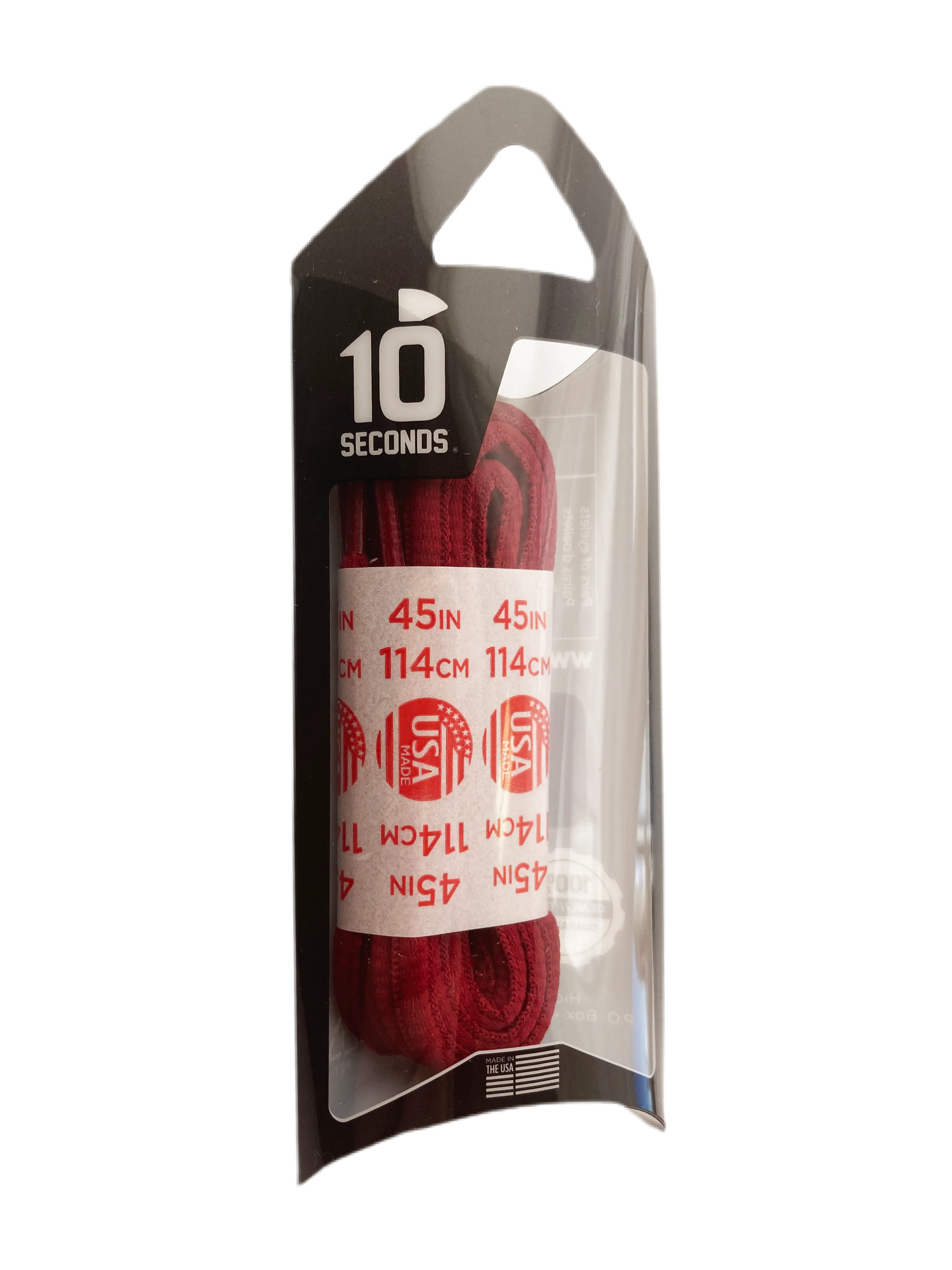 10 Seconds ® Athletic Oval Laces | Red