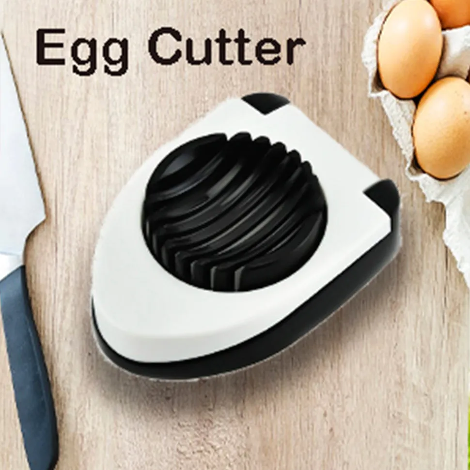 2129 Oval Shape Plastic Multi Purpose Egg Cutter / Slicer with Stainless Steel Wires