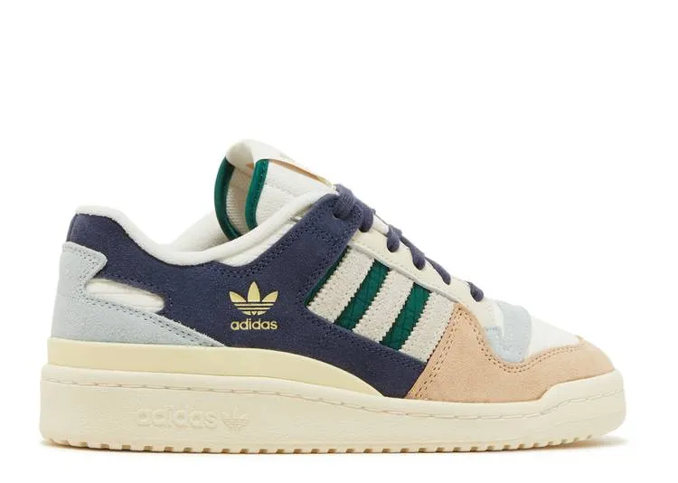 Adidas FORUM 84 LOW 'BEIGE NAVY GREEN' sneakers, white