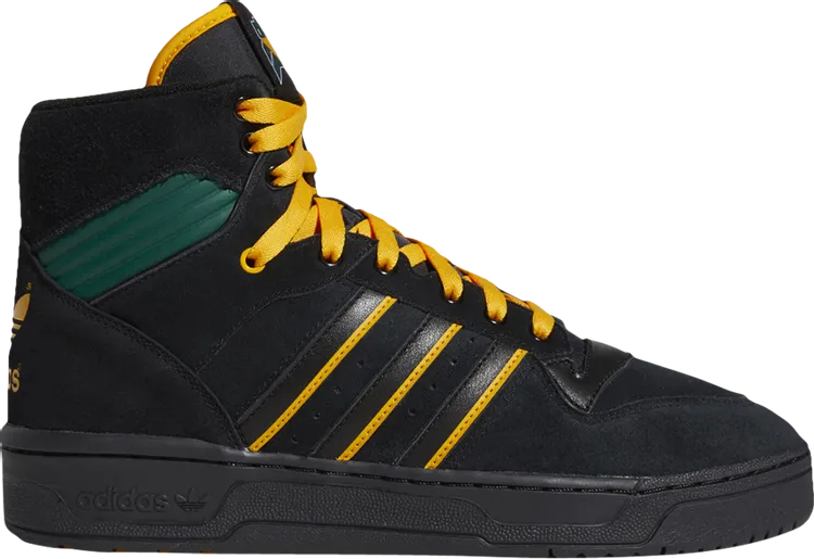Adidas Na-Kel Smith x Rivalry Hi OG 'Collegiate Gold' Sneakers, Black