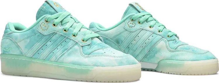 Adidas Rivalry Low 'Hi Res Green' Sneakers, Turquoise
