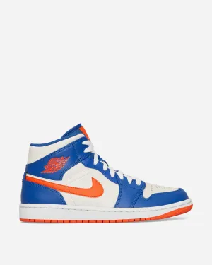 Air Jordan 1 Mid Sneakers Game Royal / Rush Orange