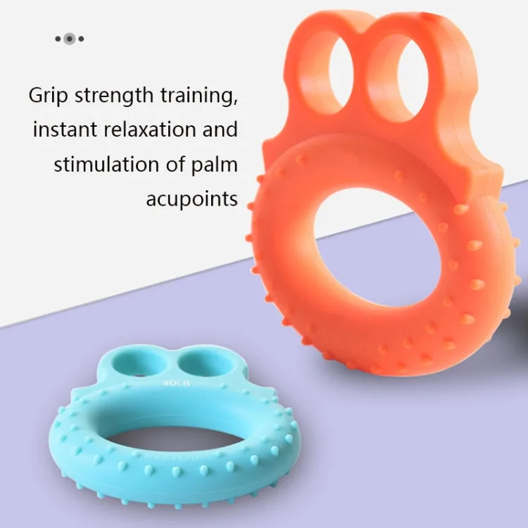 Angry Frog Shape Finger Grip Device Finger Strength Exercise Grip Ring(60LB (Orange))