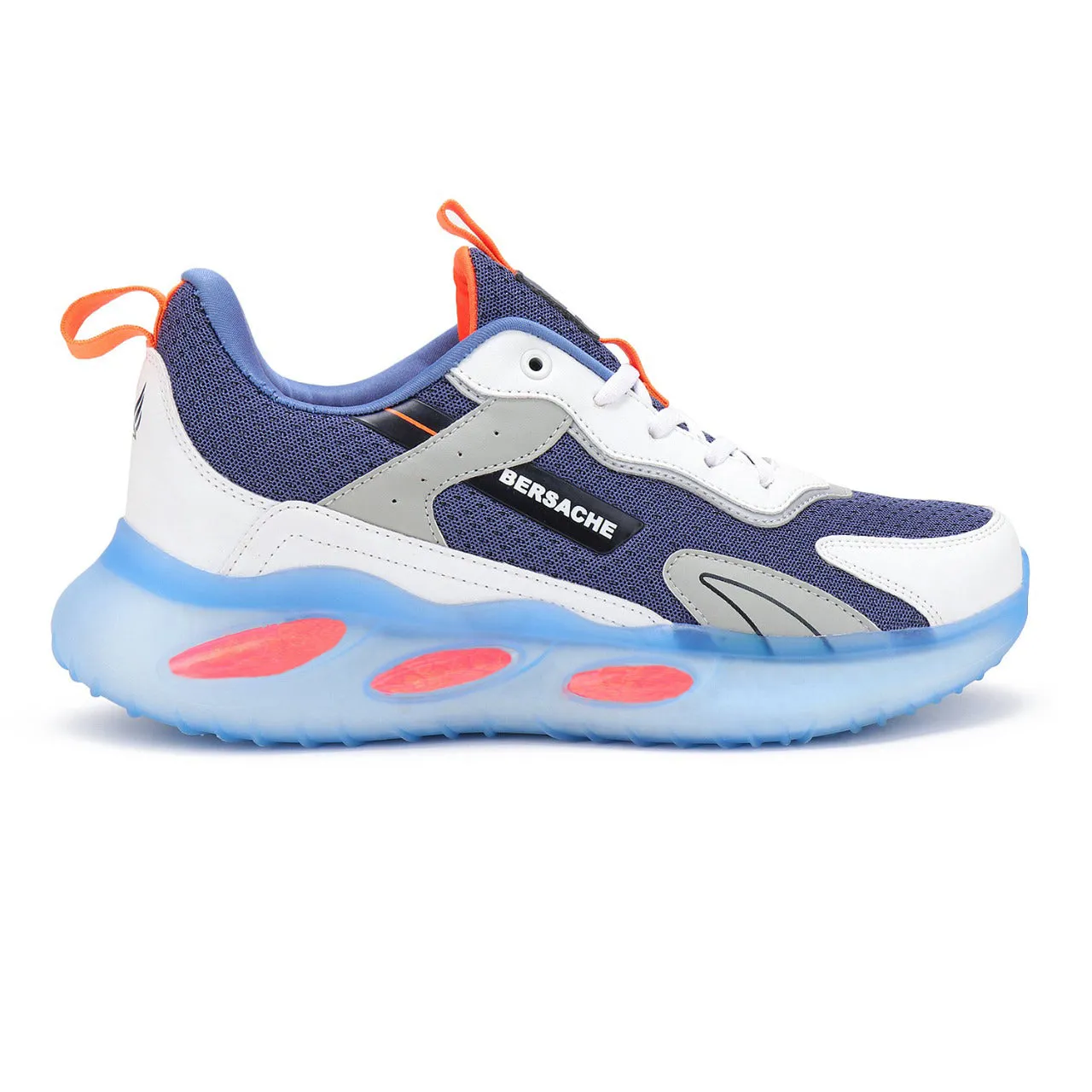 Bersache Lightweight Sports Running Shoes For Men Blue-9052