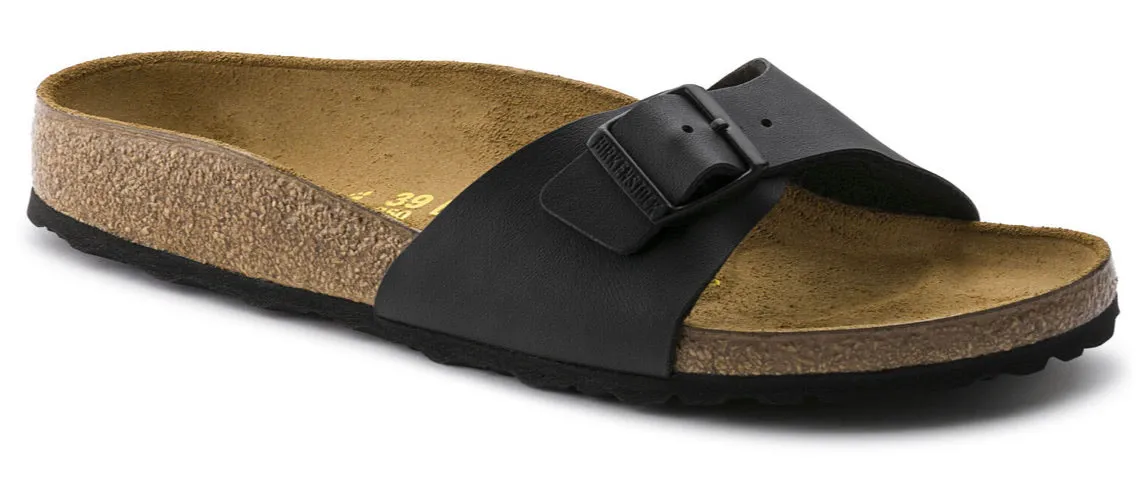 Birkenstock Madrid Black Birko-Flor Made In Germany