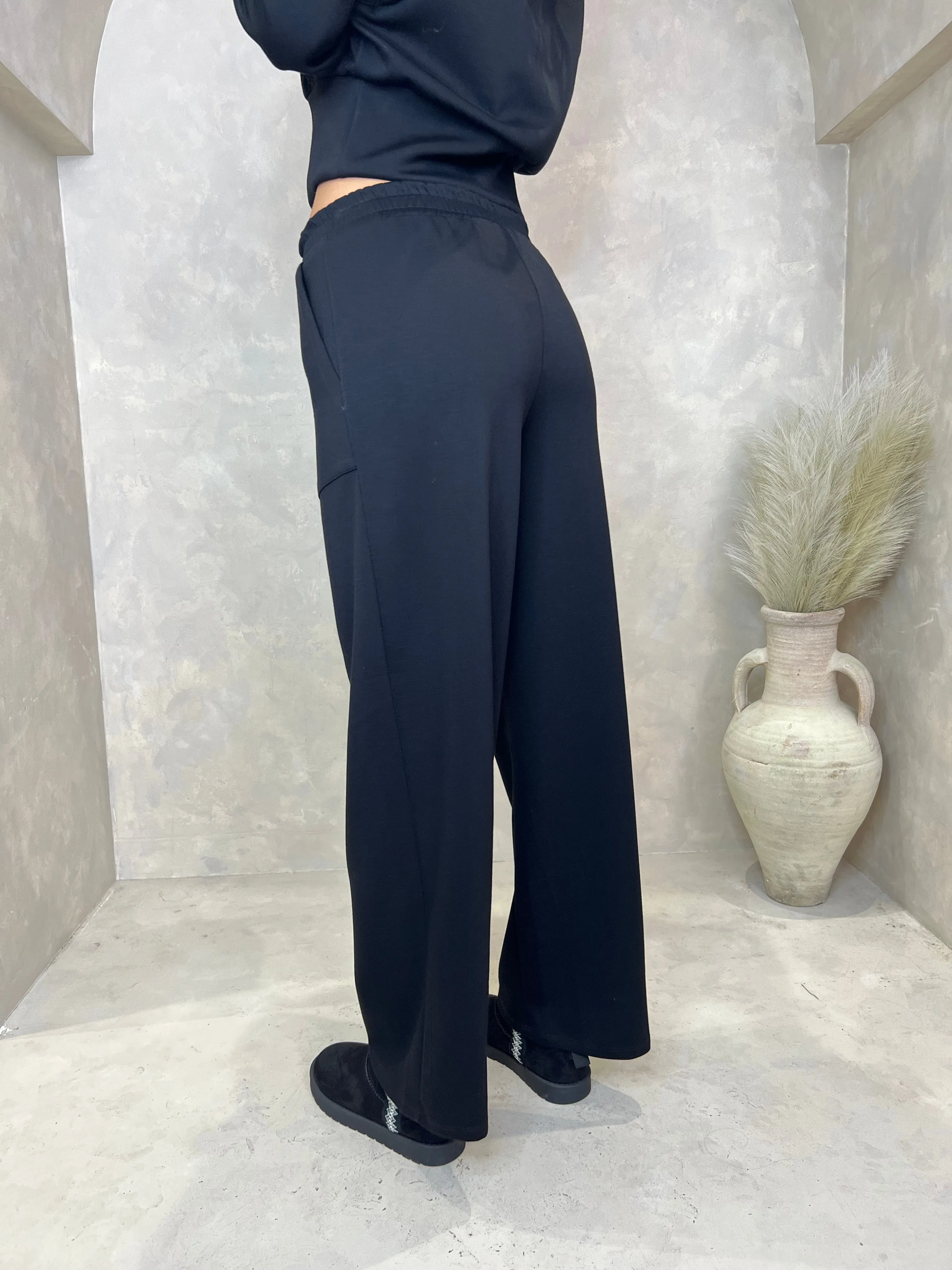 Black Pocket Jogging Bottoms