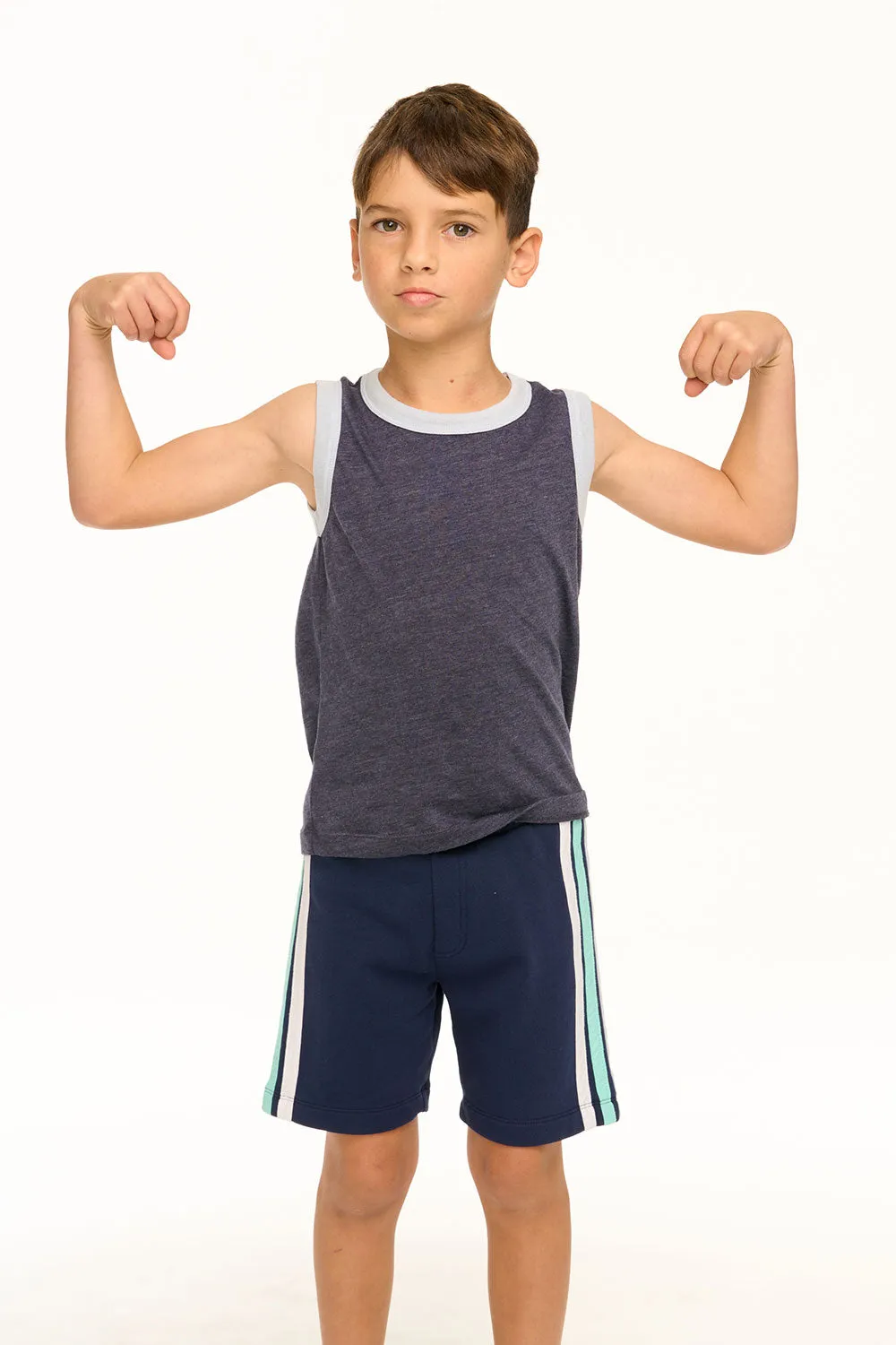 Boy's Coastin' Stripe Recycled Vintage Jersey Tank