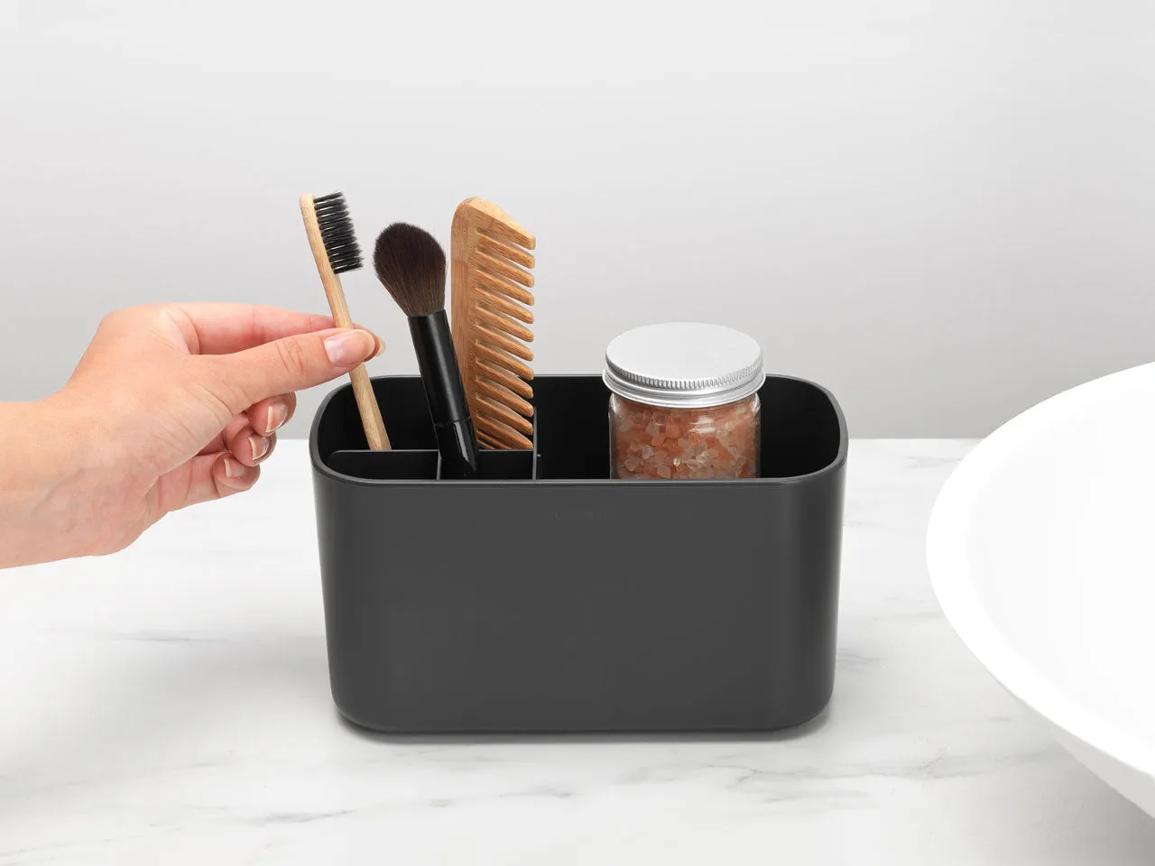 Brabantia ReNew Bathroom Caddy, Dark Grey