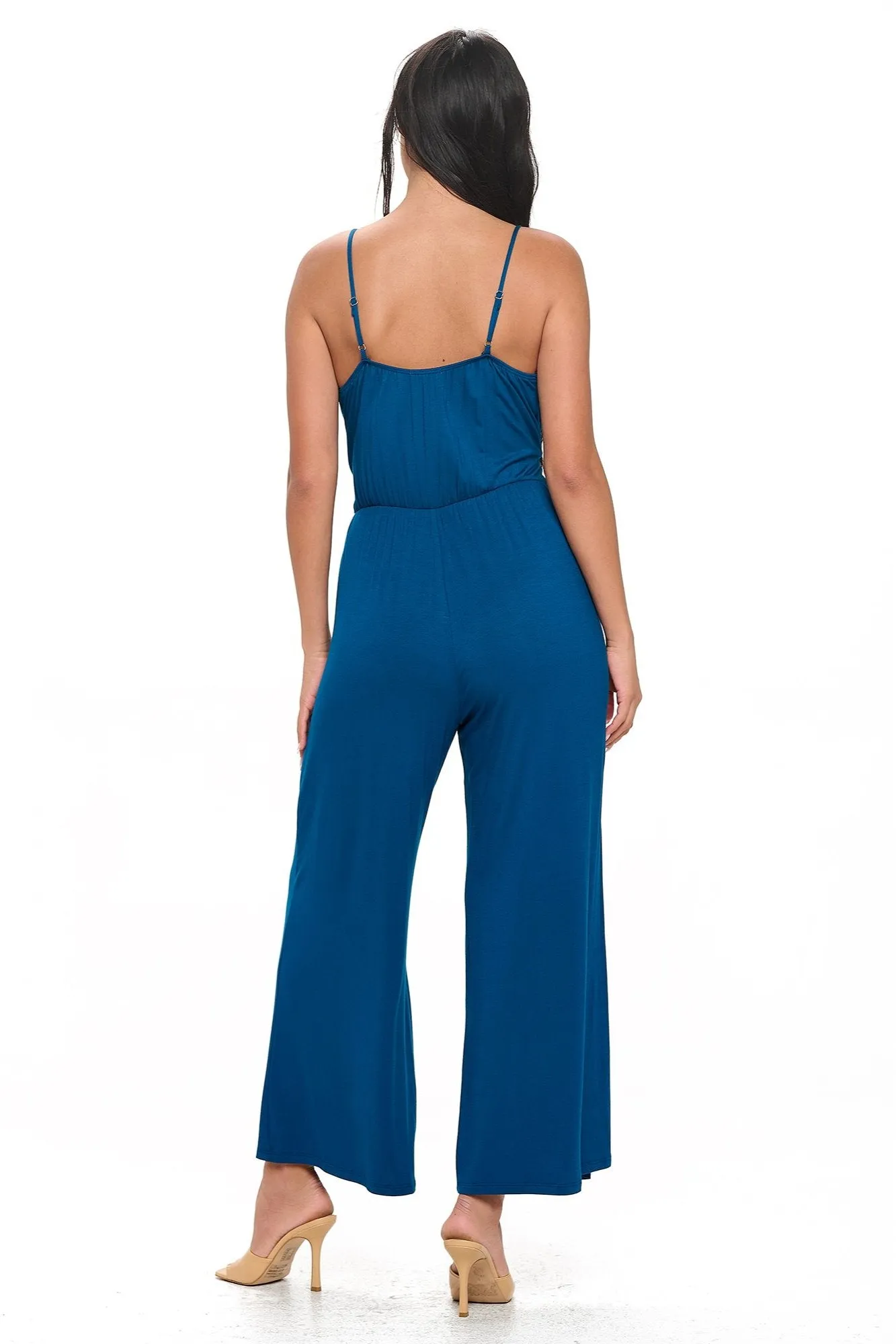 Bridget Side Tie Strappy Jumpsuit w/ Pockets