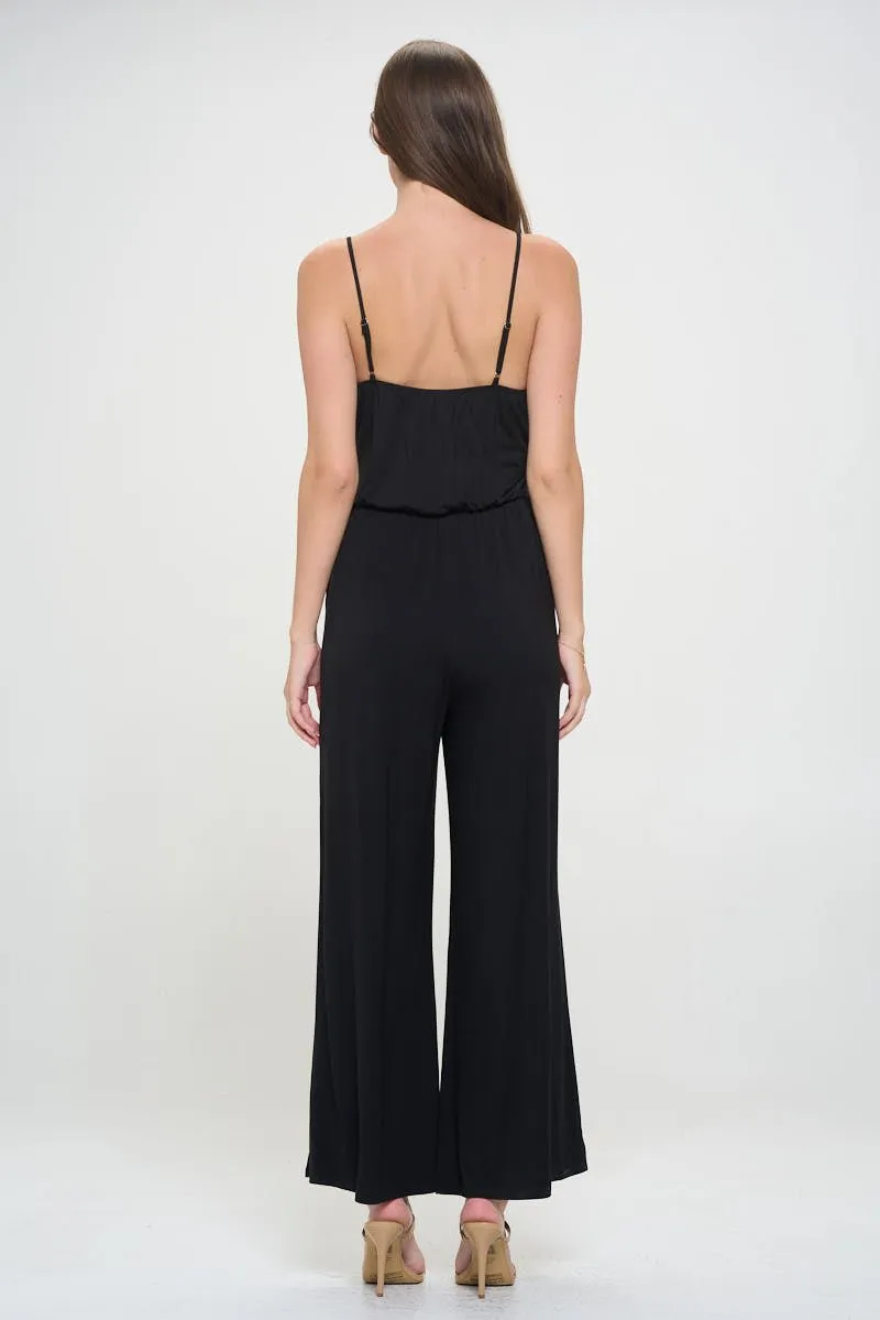 Bridget Side Tie Strappy Jumpsuit w/ Pockets