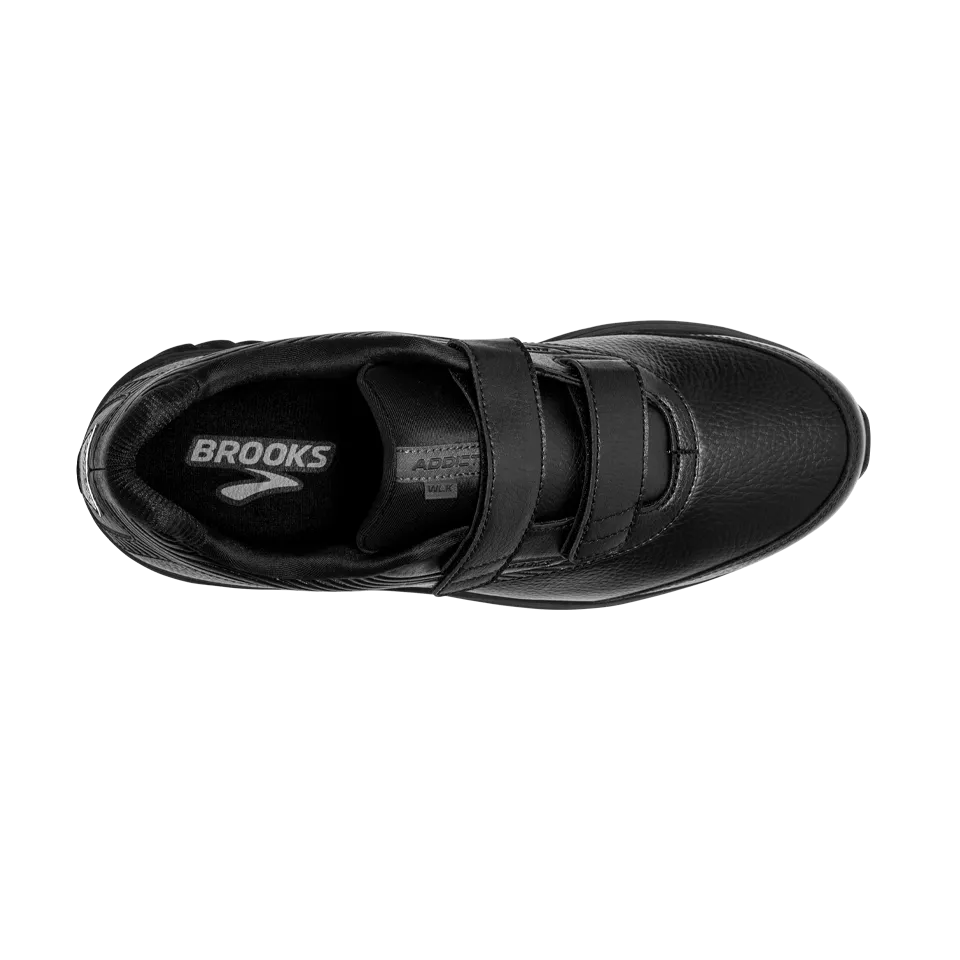 Brooks Men's Addiction Walker V-Strap 2 2E Width Black/Black