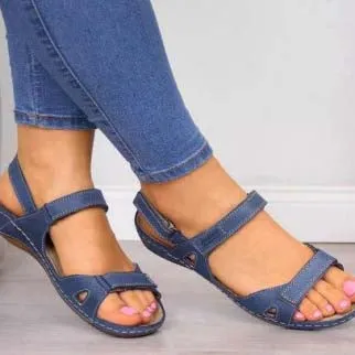 Buckle Flat Open Toe Sandals