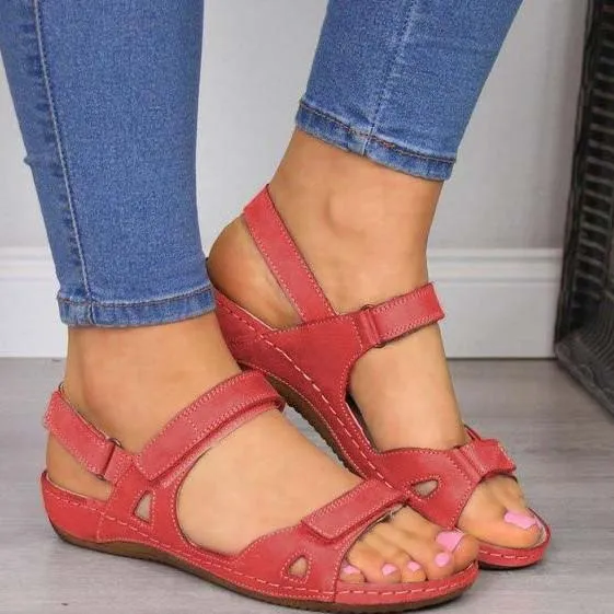 Buckle Flat Open Toe Sandals