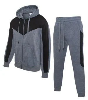 Charcoal Fleece Jogging Ensemble Active Comfort