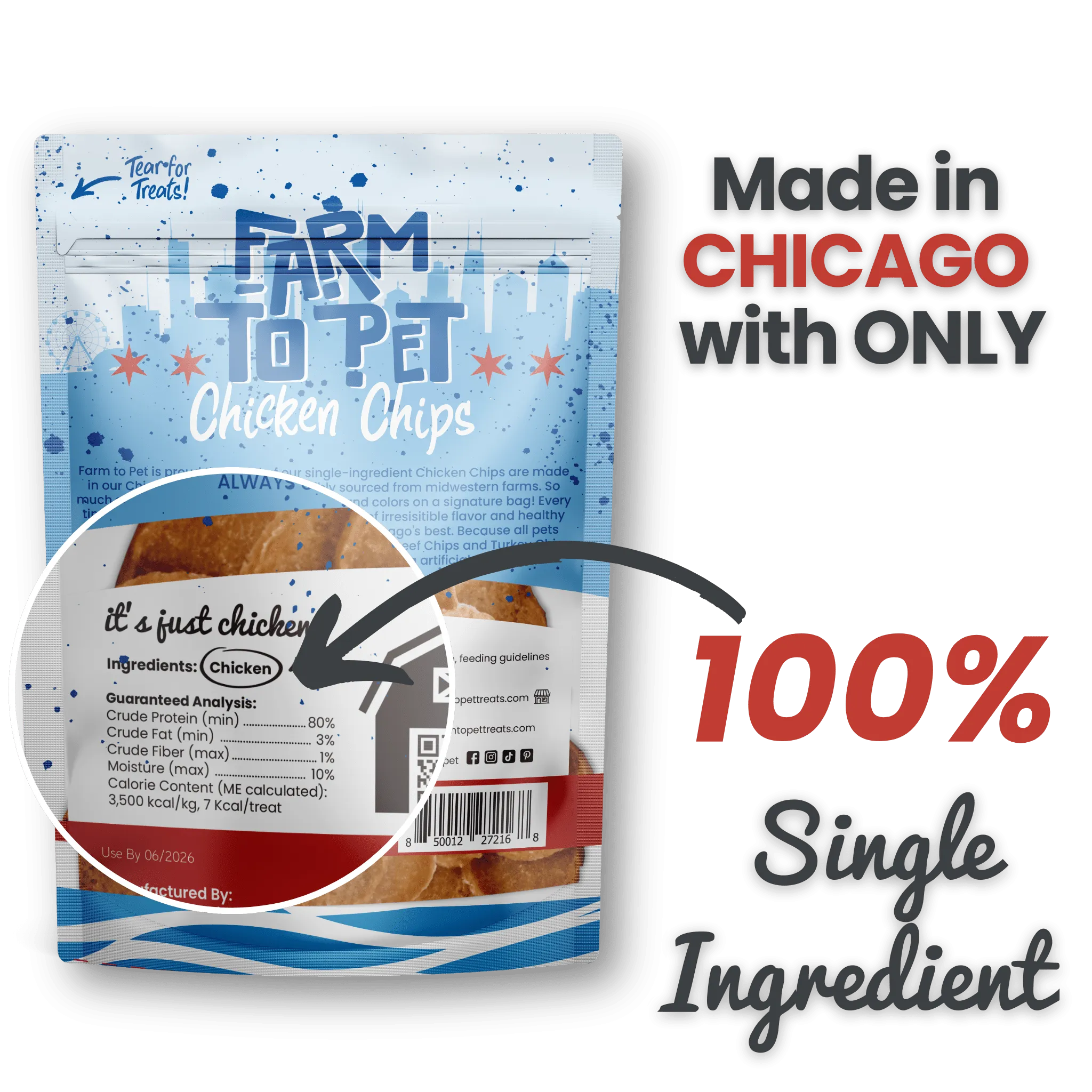 Chicago Chicken Chips for Dogs
