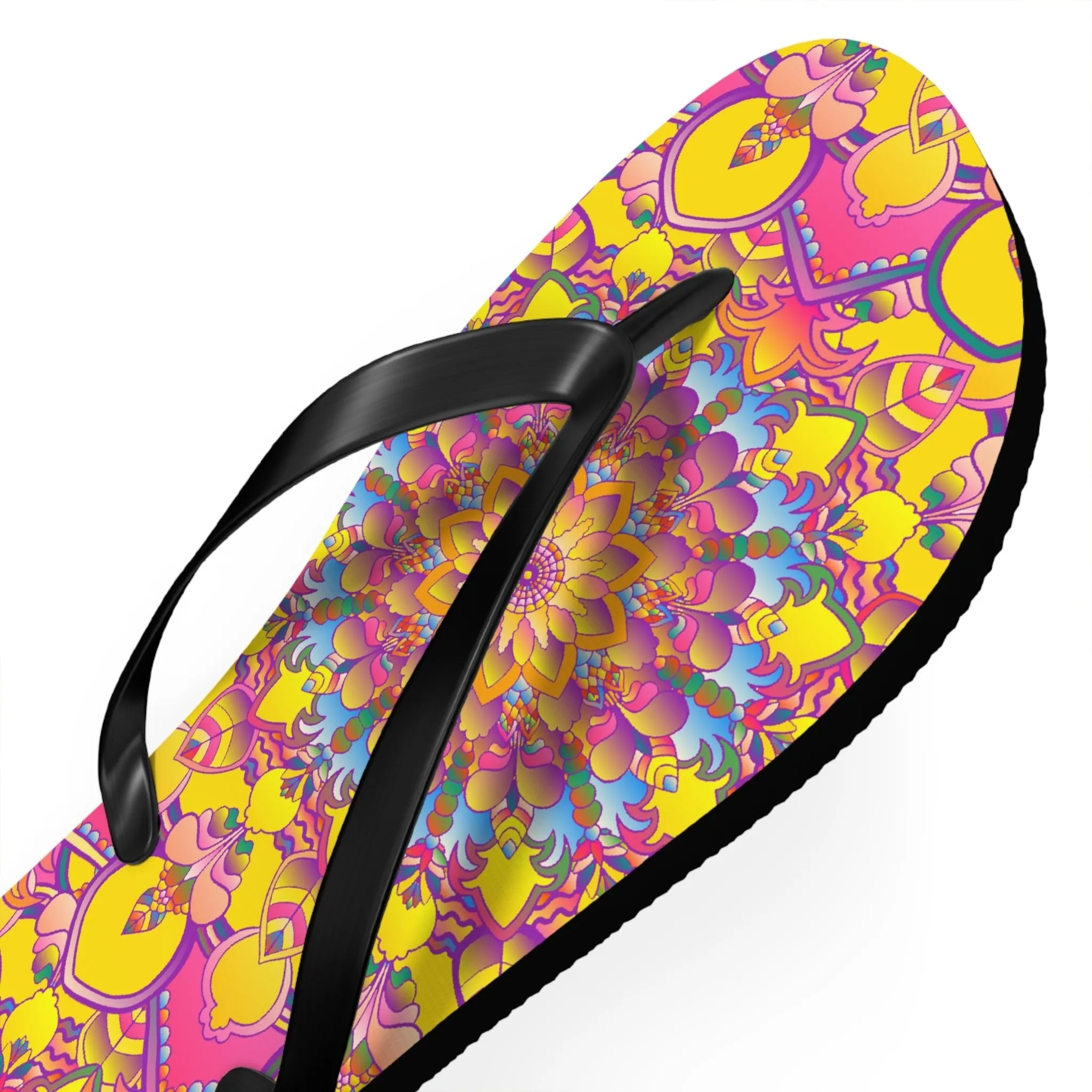 Colorful Mandala Flip Flops - Stylish Footwear