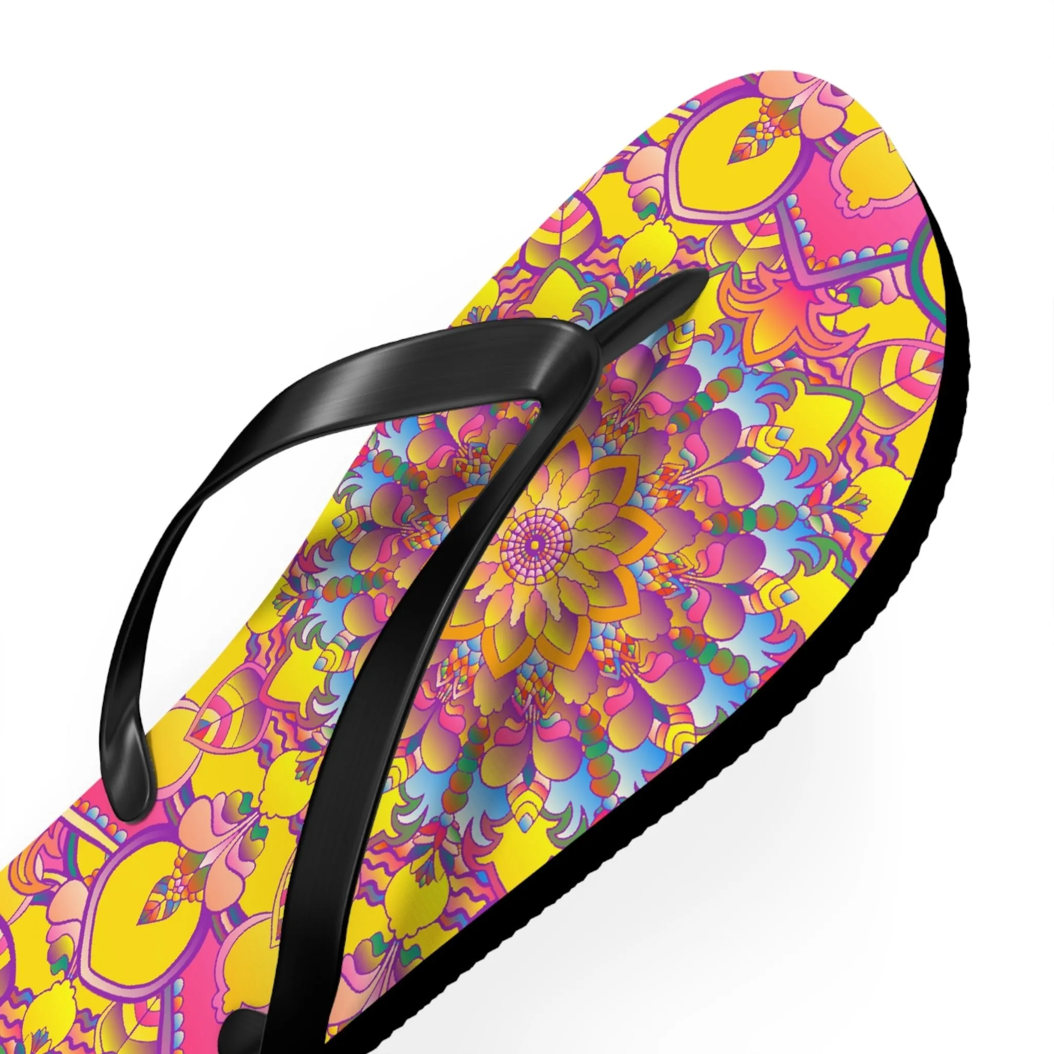 Colorful Mandala Flip Flops - Stylish Footwear