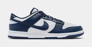 Dunk Low Mens Lifestyle Shoes (Midnight Navy/White)