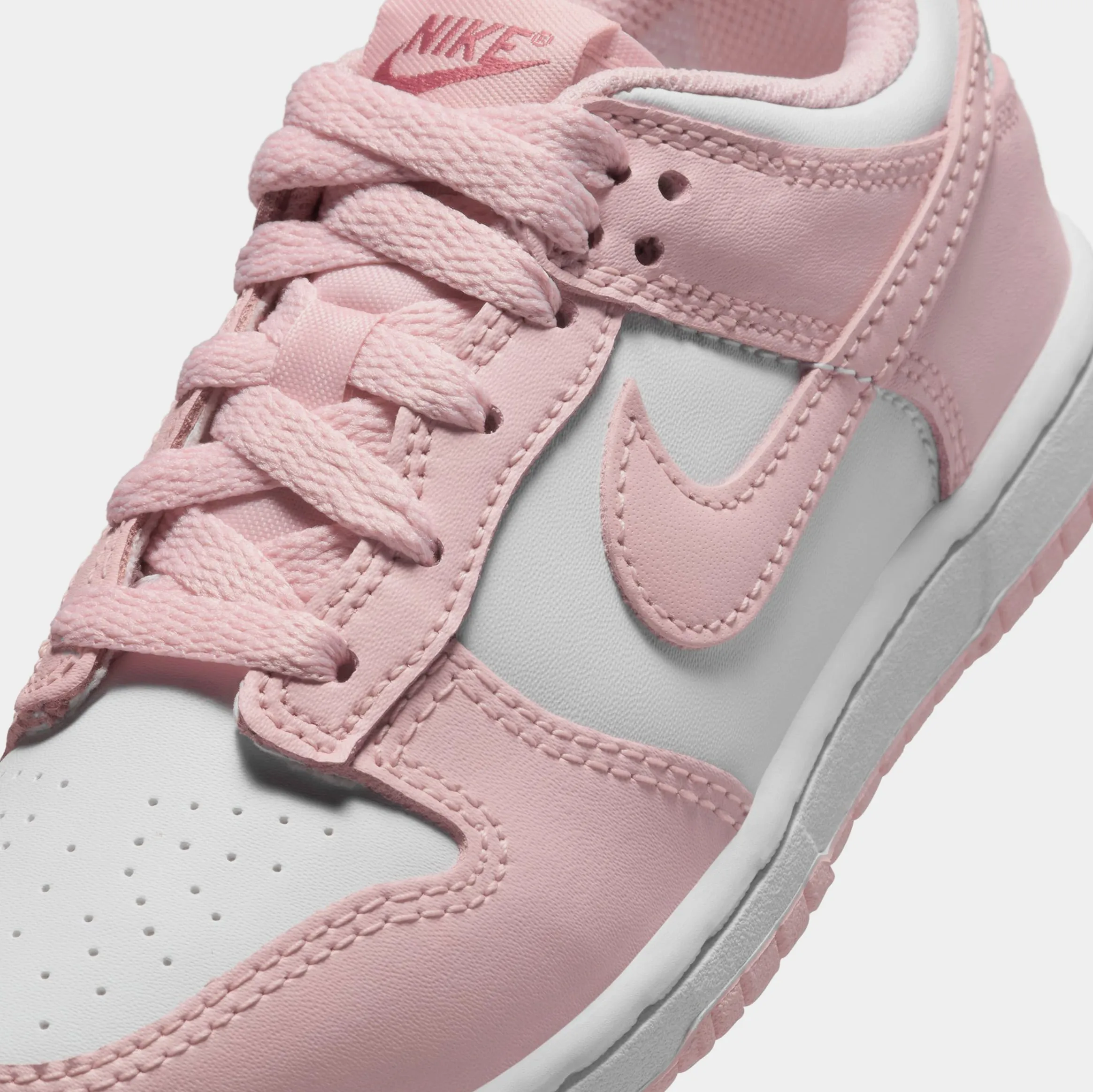 Dunk Low Preschool Lifestyle Shoes (Pink Glaze/Pomegranate)