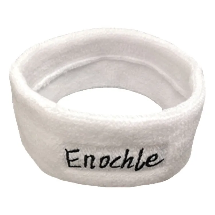 Enochle Sports Sweat-Absorbent Headband Combed Cotton Knitted Sweatband(Orange)