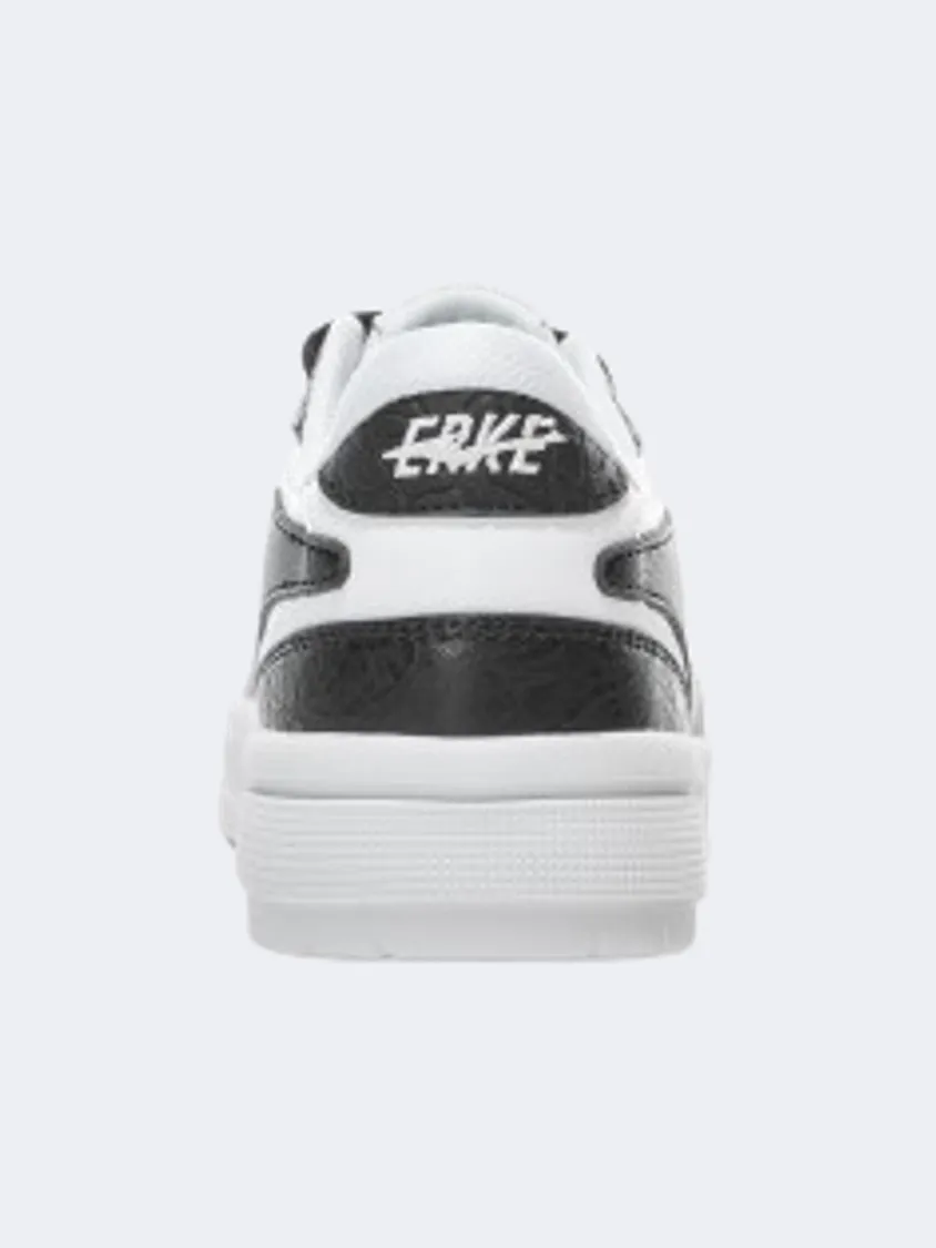 Erke Skateboard Women Lifestyle Shoes Black/Light White