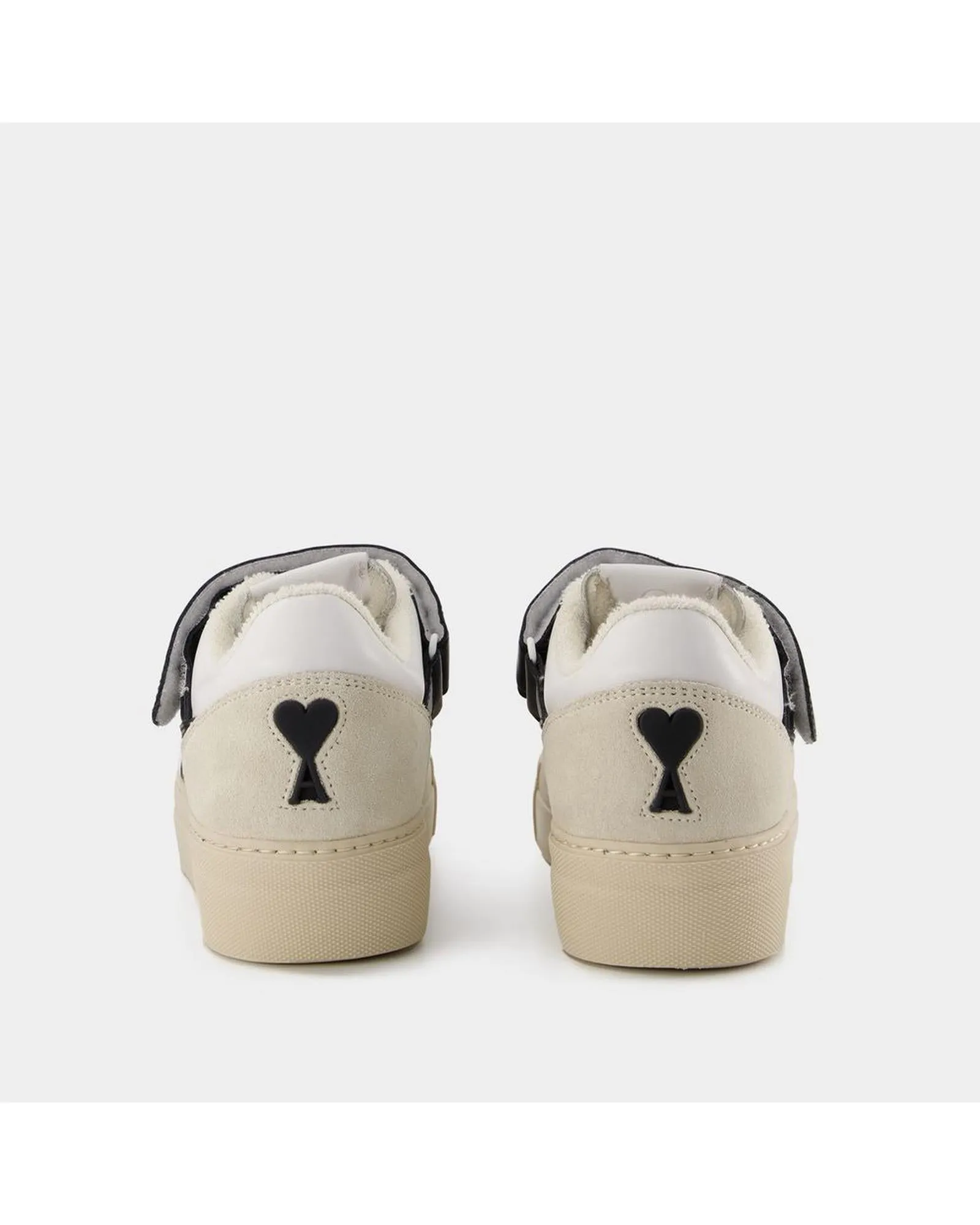 Essential Low-Top Sneakers in White/Multi Leather