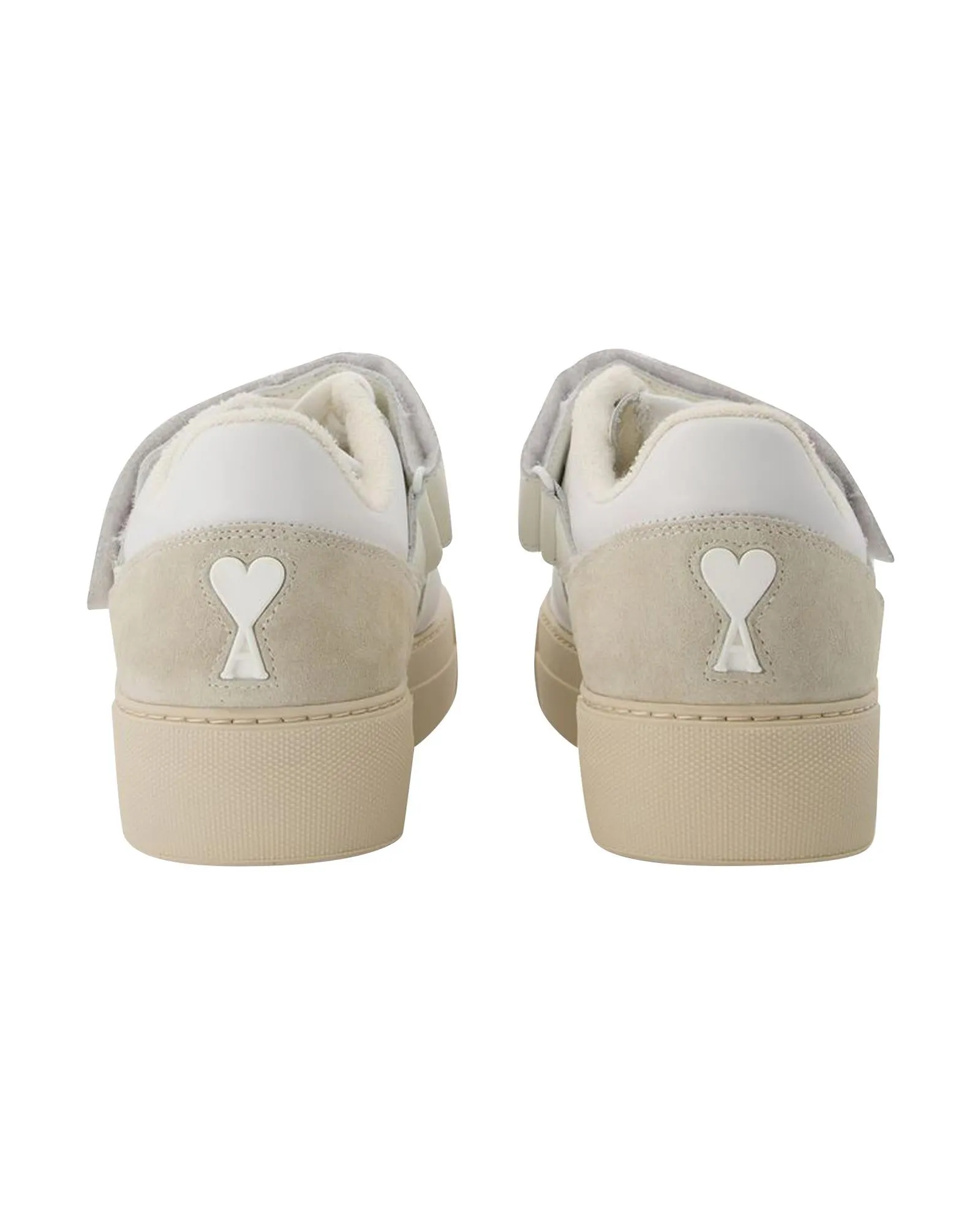 Essential Low-Top Sneakers in White/Multi Leather
