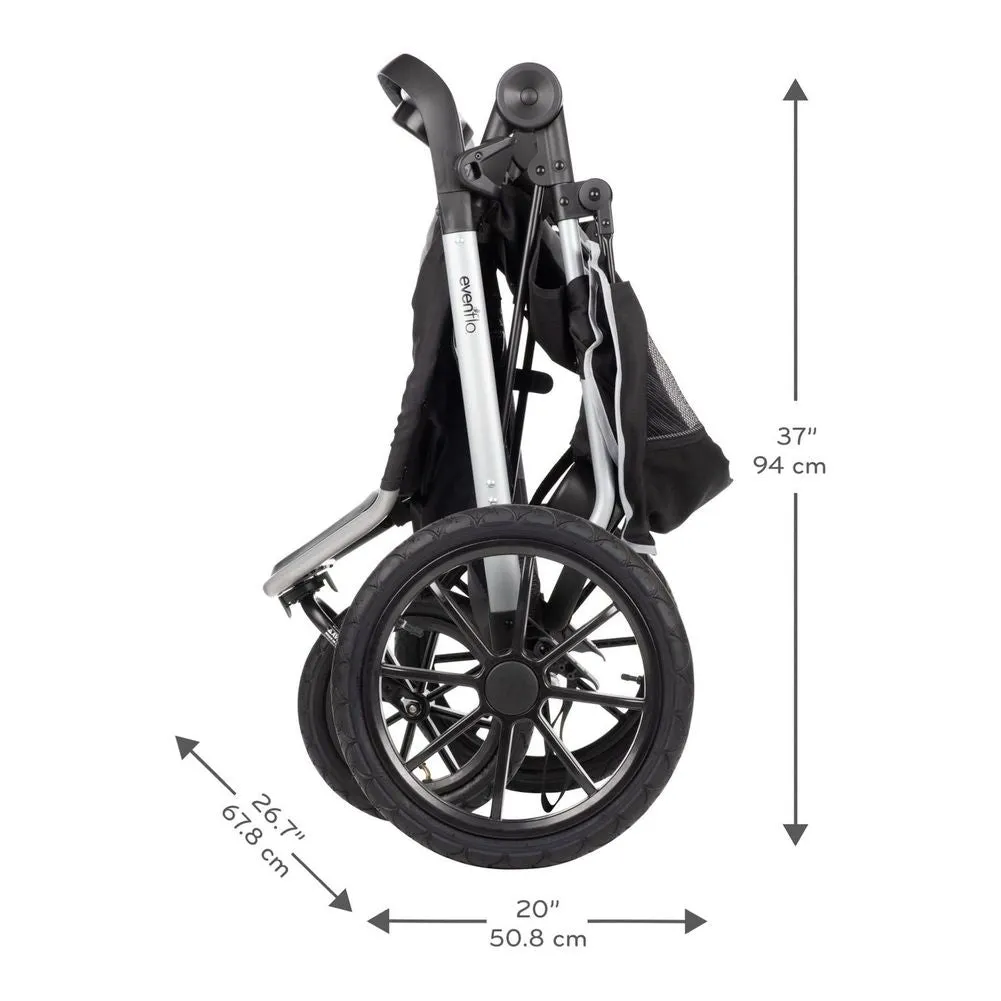 Evenflo Victory Plus Jogging Travel System with LiteMax Infant Car Seat - Gray Scale