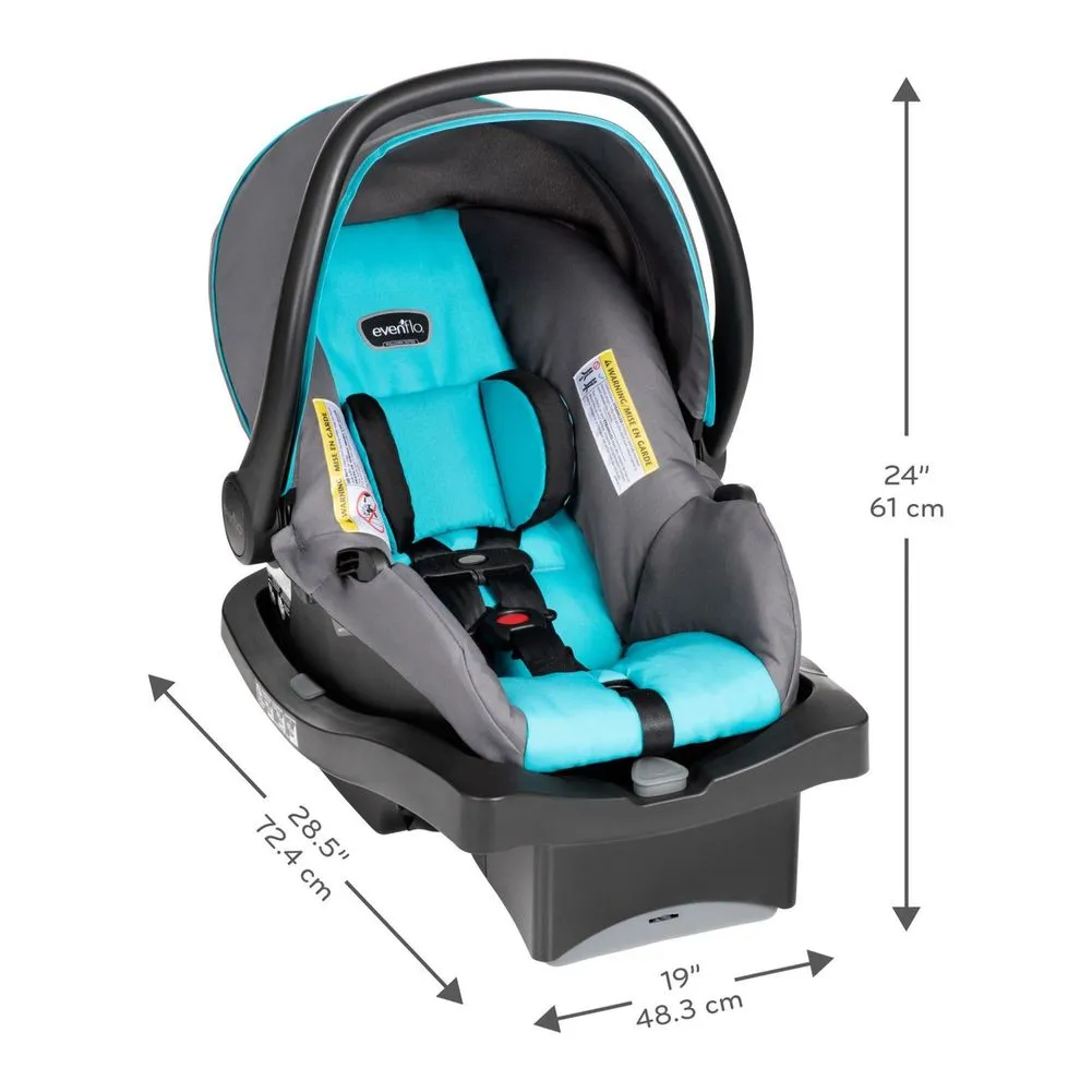 Evenflo Victory Plus Jogging Travel System with LiteMax Infant Car Seat - Malibu Blue