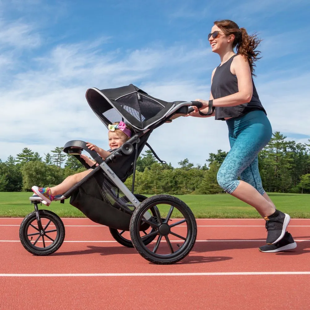Evenflo Victory Plus Jogging Travel System with LiteMax Infant Car Seat - Malibu Blue