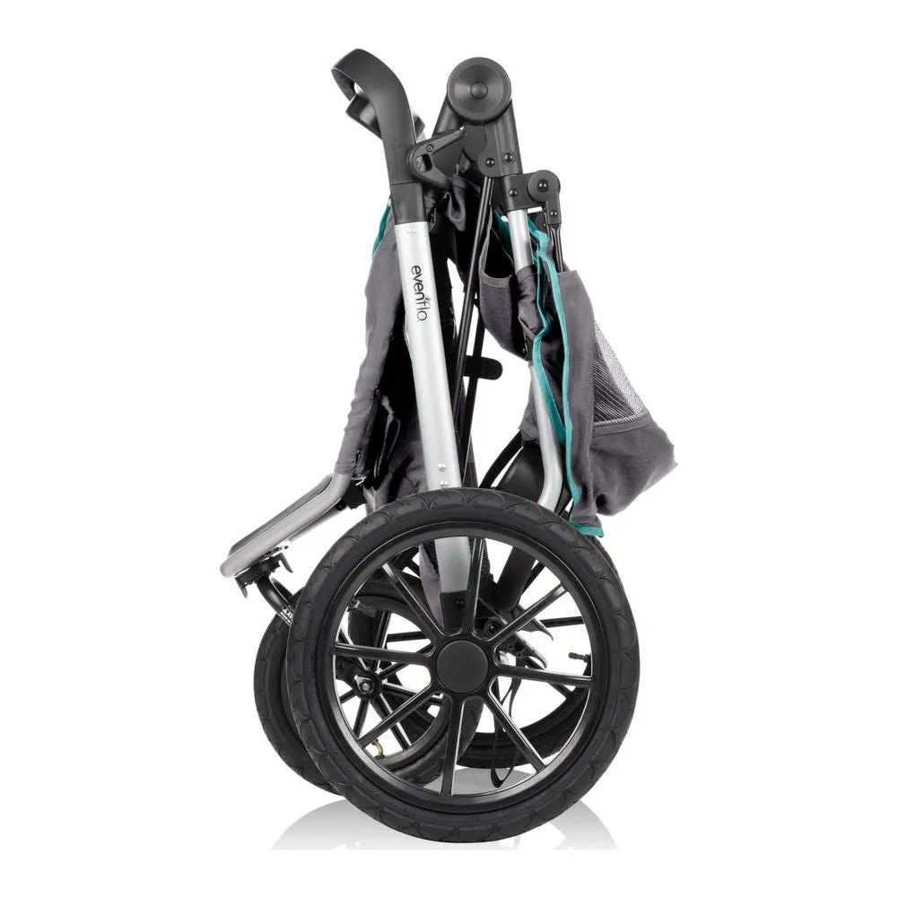 Evenflo Victory Plus Jogging Travel System with LiteMax Infant Car Seat - Malibu Blue