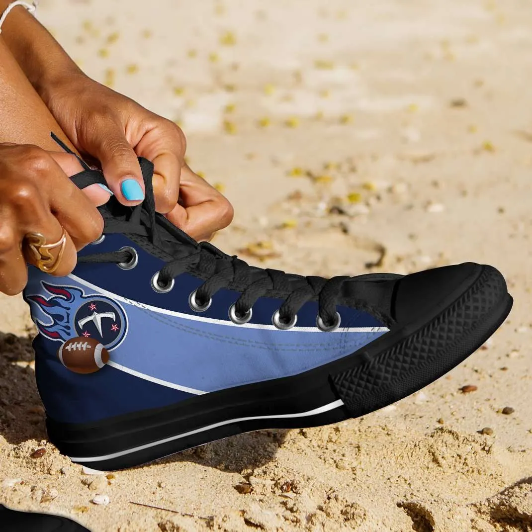Fan Art Tennessee Titans Canvas High Top Shoes