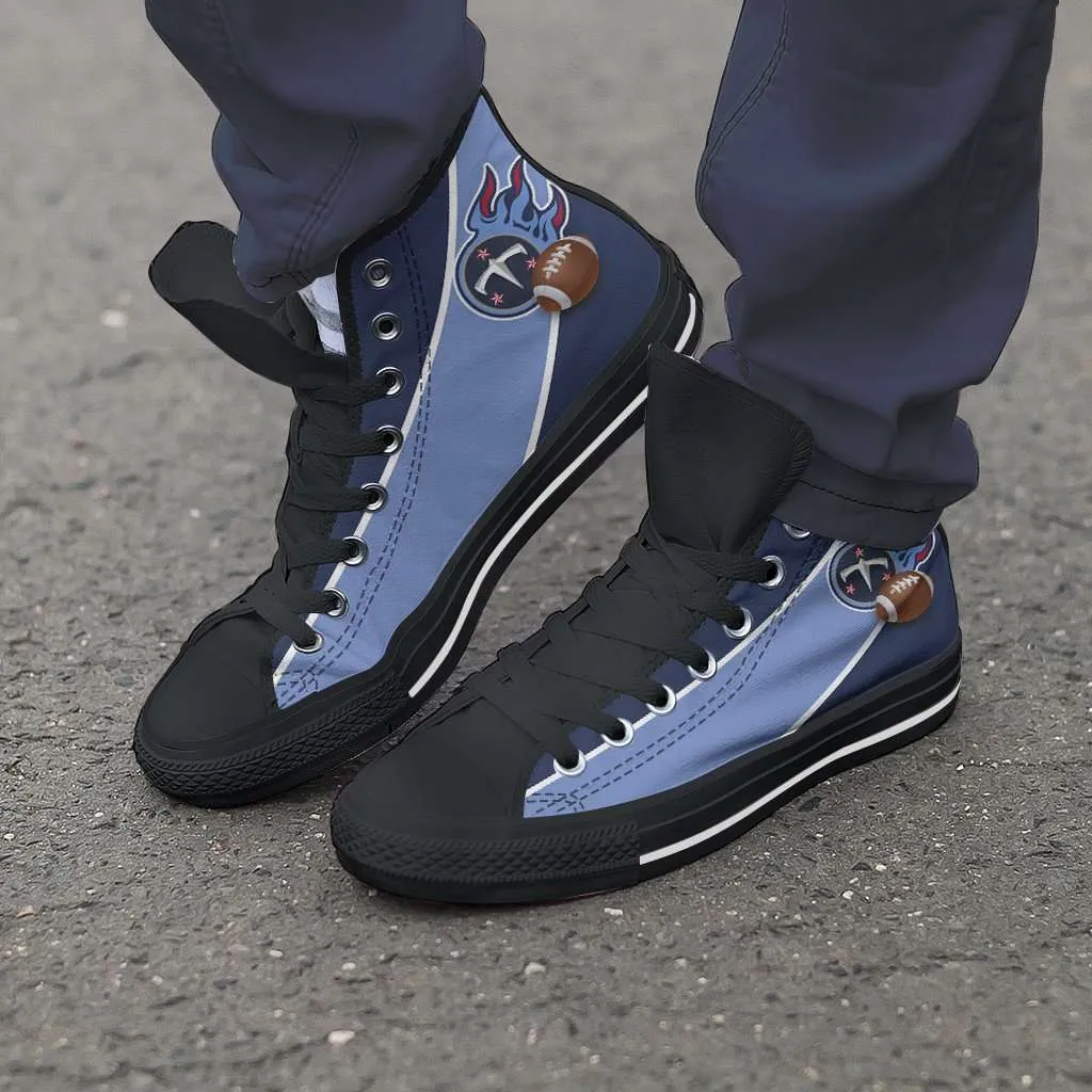 Fan Art Tennessee Titans Canvas High Top Shoes