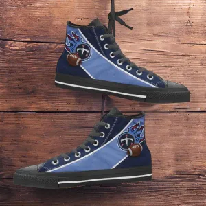 Fan Art Tennessee Titans Canvas High Top Shoes