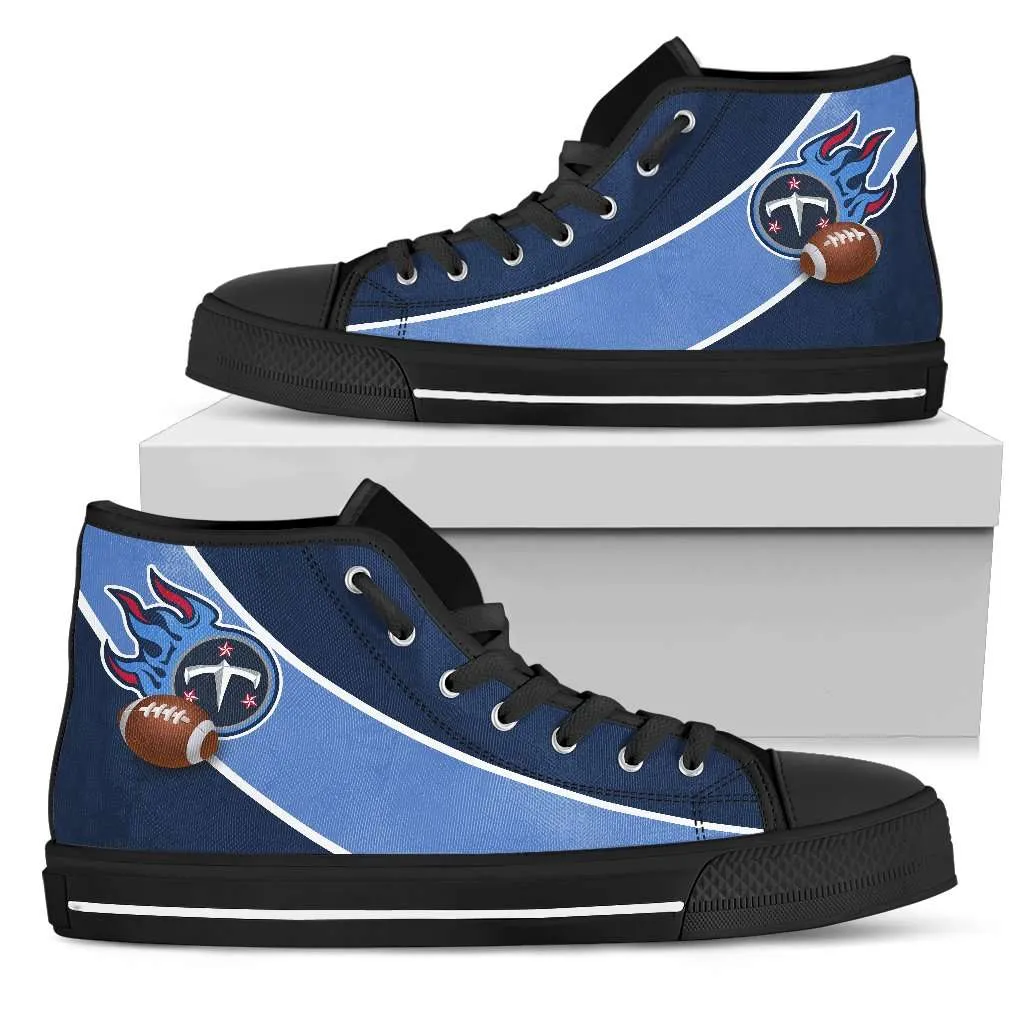 Fan Art Tennessee Titans Canvas High Top Shoes