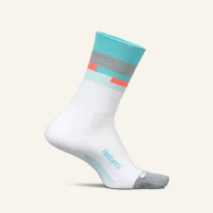 Feetures Elite Light Cushion Mini Crew (Aquatic White)