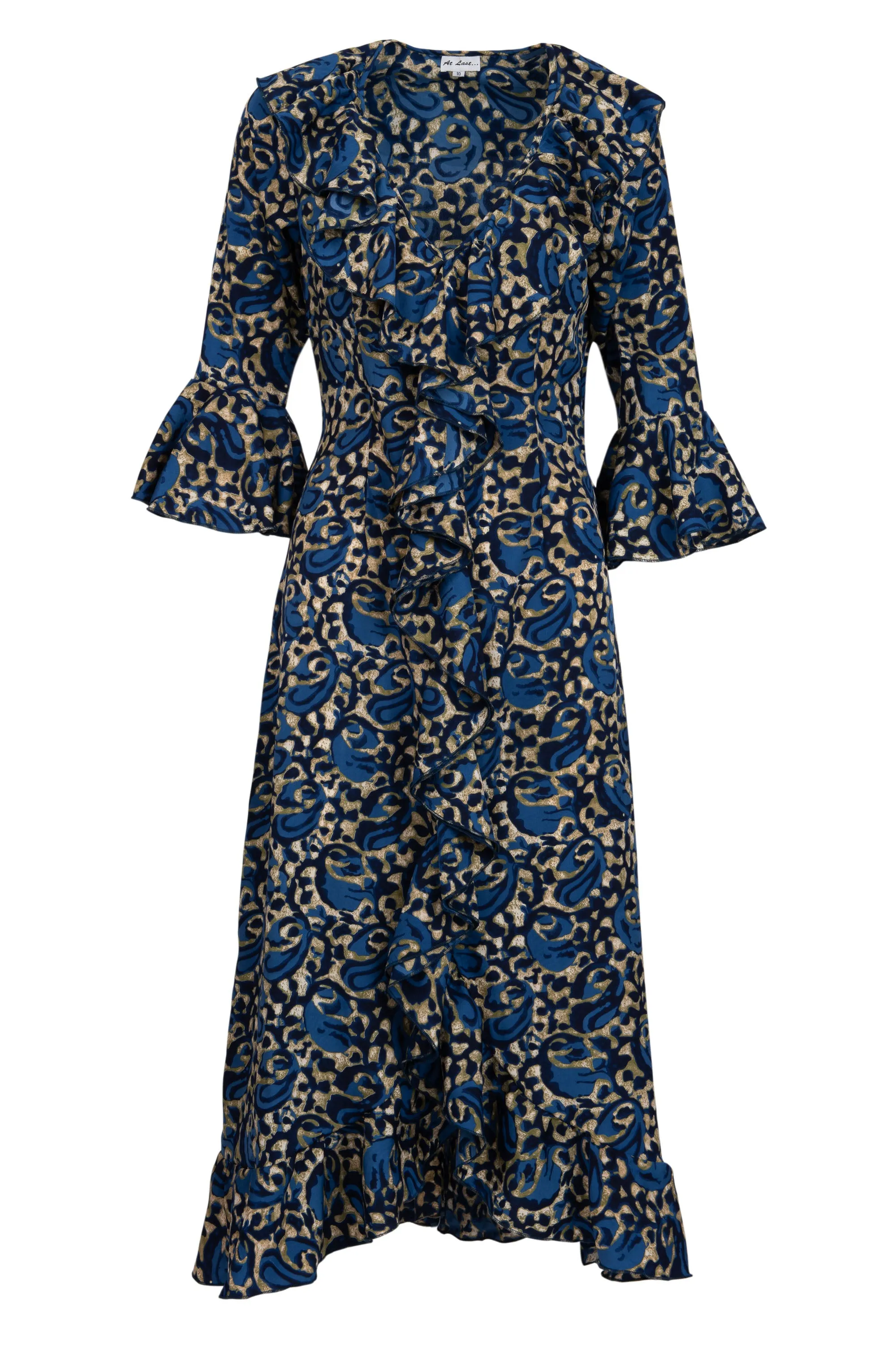 Felicity Midi Dress Navy Swirl