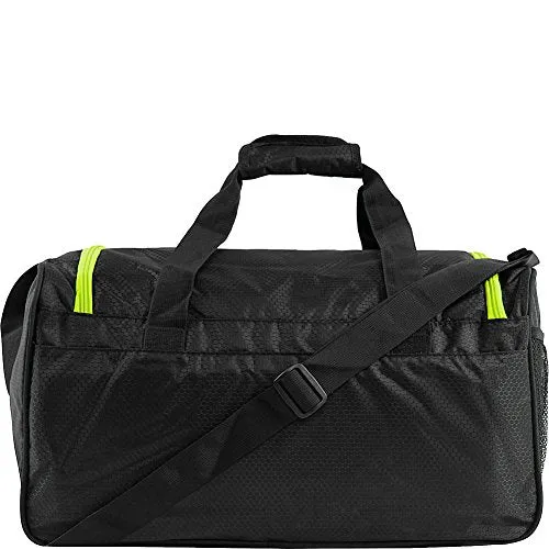 Fila Lasers Small Sports Duffel Bag Gym, Black/Blue One Size