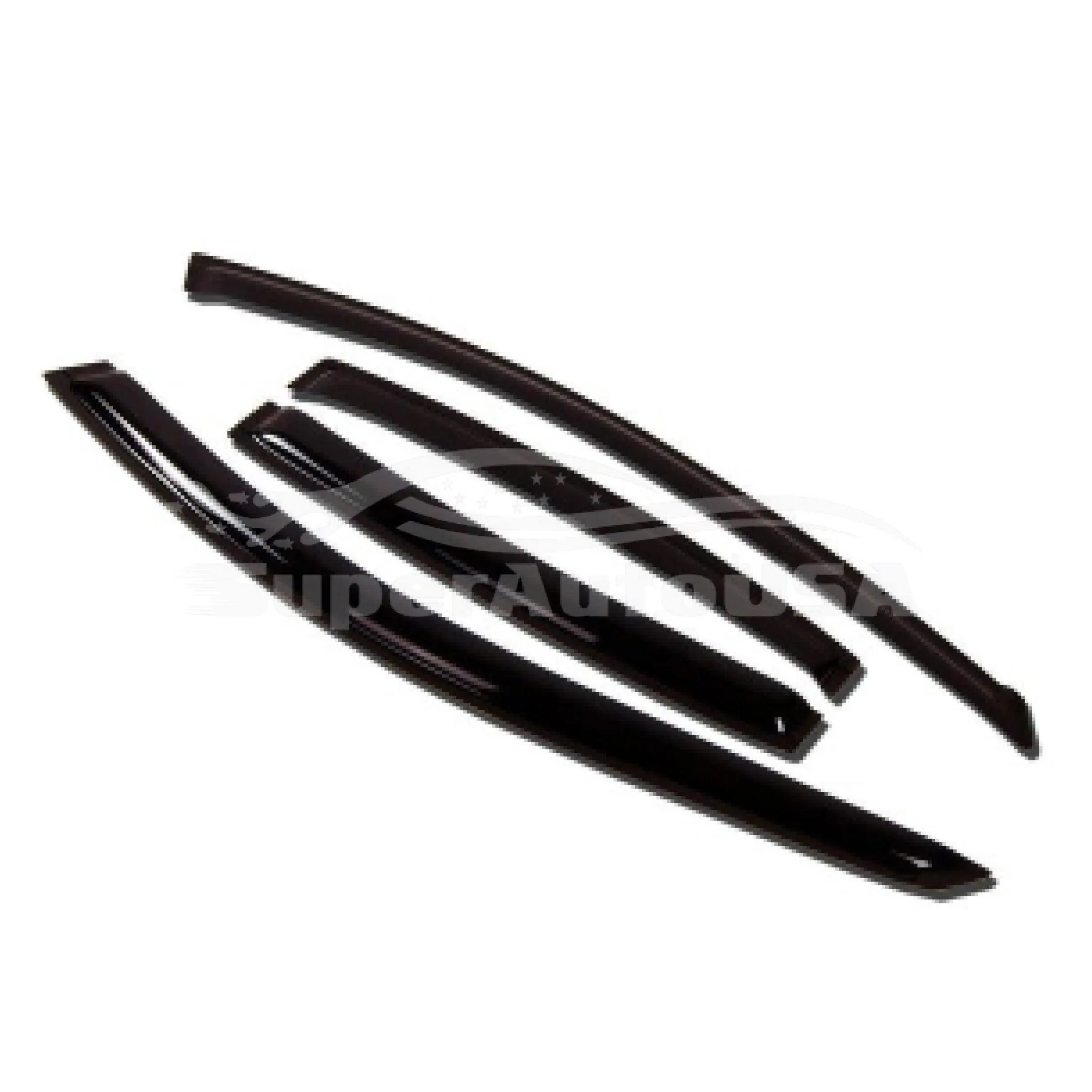 Fit 2016-2024 Nissan Kicks Out-Channel Vent Window Visors Rain Sun Wind Guards Shade Deflectors