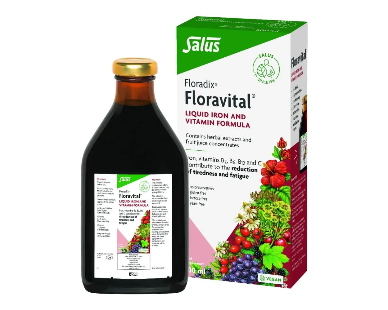 Floravital Liquid Iron and Vitamin Formula 250ml