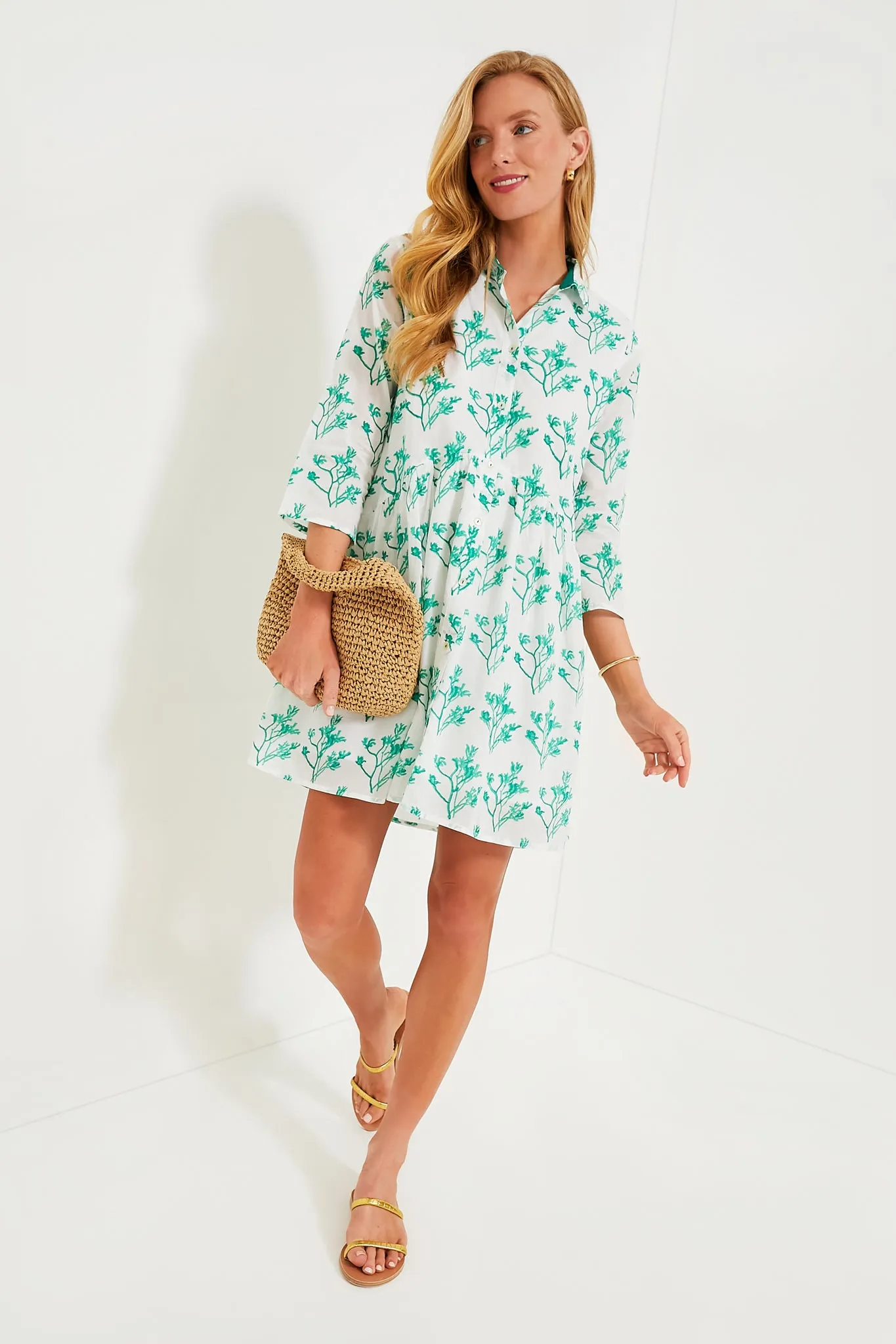 Green Katano Deauville Short Dress