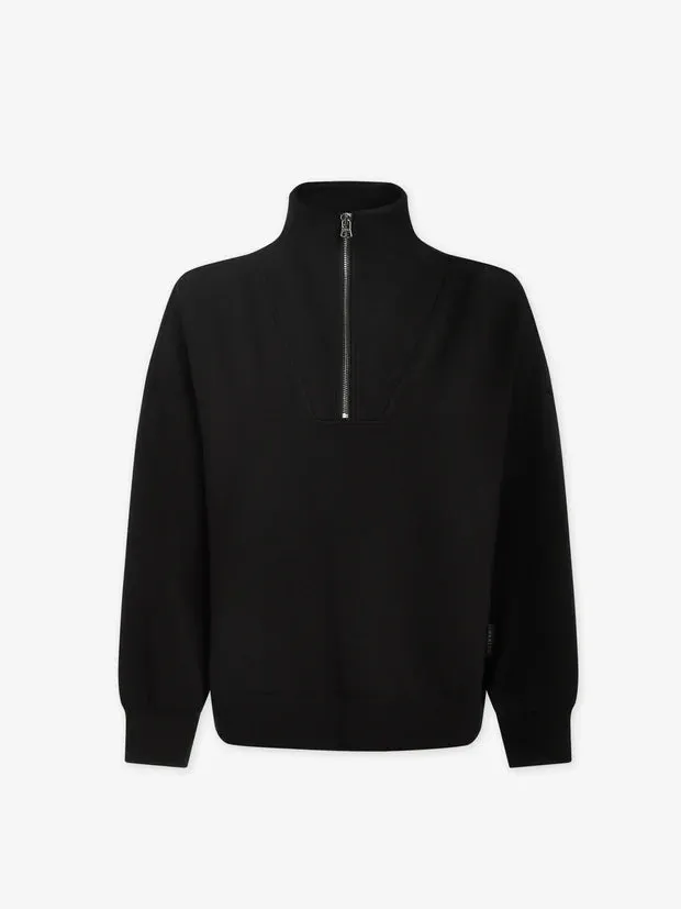 Hawley Half-Zip Sweat Black