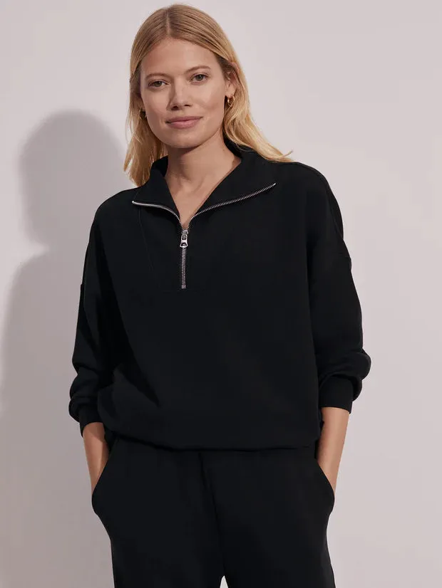 Hawley Half-Zip Sweat Black