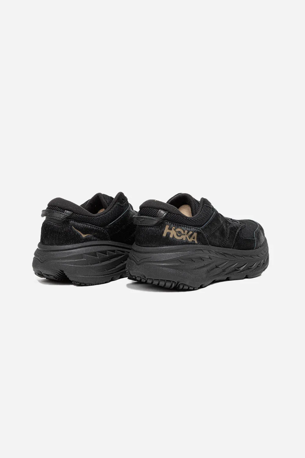Hoka x EG Bondi L - Black Cow Hair