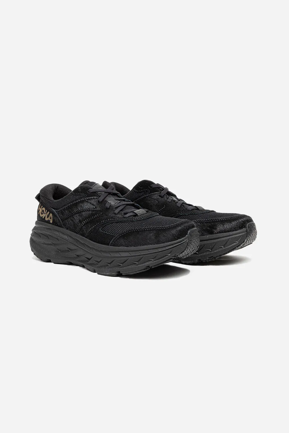Hoka x EG Bondi L - Black Cow Hair
