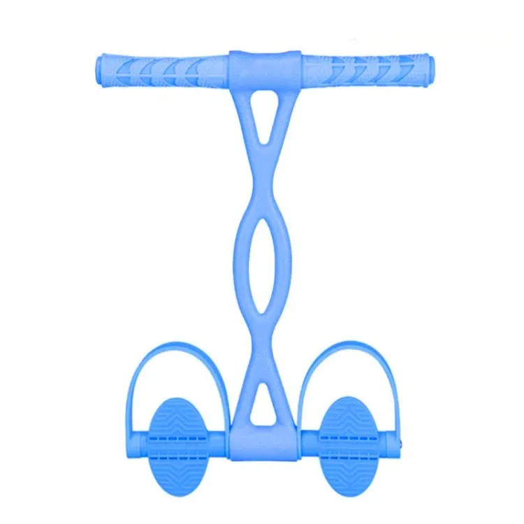 Home Fitness Pedal Tensioner Sit-Up Aid Multifunctional Elastic Rope, Specification： Little Waist Crystal (Blue)