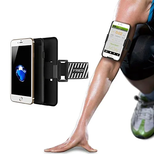 iPhone 7 Armband, FRiEQ Armband for Apple iPhone 7 - Lightweight & Fully Adjustable - Ideal for Workout, Hiking, Jogging, Gym, Running or Other Sports